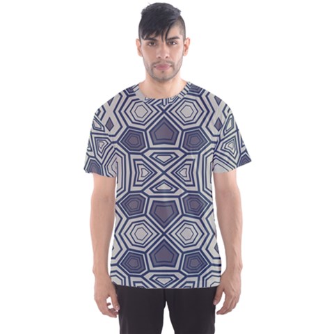 Abstract Pattern Geometric Backgrounds Men s Sport Mesh Tee by Eskimos