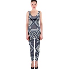 Abstract Pattern Geometric Backgrounds One Piece Catsuit by Eskimos