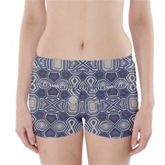 Abstract Pattern Geometric Backgrounds Boyleg Bikini Wrap Bottoms by Eskimos