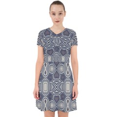 Abstract Pattern Geometric Backgrounds Adorable In Chiffon Dress by Eskimos