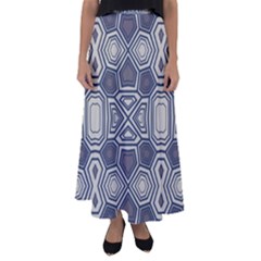 Abstract Pattern Geometric Backgrounds Flared Maxi Skirt by Eskimos