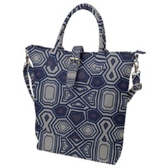 Abstract Pattern Geometric Backgrounds Buckle Top Tote Bag by Eskimos