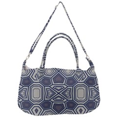 Abstract Pattern Geometric Backgrounds Removal Strap Handbag by Eskimos