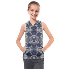 Abstract Pattern Geometric Backgrounds Kids  Sleeveless Hoodie by Eskimos