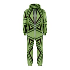 Abstract Pattern Geometric Backgrounds Hooded Jumpsuit (kids) by Eskimos