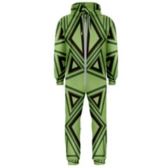 Abstract Pattern Geometric Backgrounds Hooded Jumpsuit (men) by Eskimos