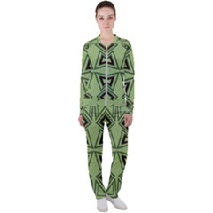 Abstract Pattern Geometric Backgrounds Casual Jacket And Pants Set by Eskimos