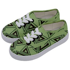 Abstract Pattern Geometric Backgrounds Kids  Classic Low Top Sneakers