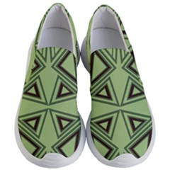 Abstract Pattern Geometric Backgrounds Women s Lightweight Slip Ons by Eskimos