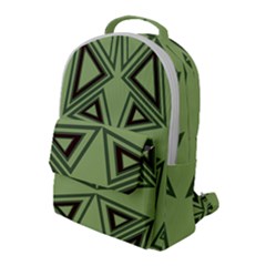 Abstract Pattern Geometric Backgrounds Flap Pocket Backpack (large) by Eskimos