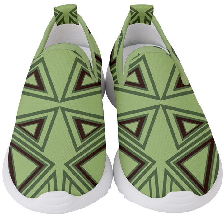 Abstract pattern geometric backgrounds Kids  Slip On Sneakers