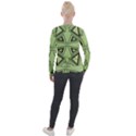 Abstract pattern geometric backgrounds Velvet Zip Up Jacket View2