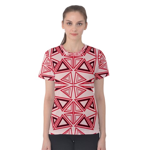 Abstract Pattern Geometric Backgrounds  Women s Cotton Tee by Eskimos