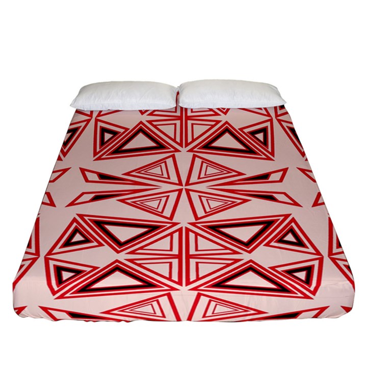 Abstract pattern geometric backgrounds  Fitted Sheet (California King Size)