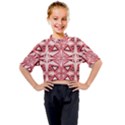 Abstract pattern geometric backgrounds  Kids Mock Neck Tee View1