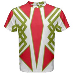 Abstract Pattern Geometric Backgrounds Men s Cotton Tee by Eskimos