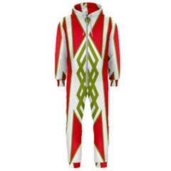 Abstract Pattern Geometric Backgrounds Hooded Jumpsuit (men) by Eskimos