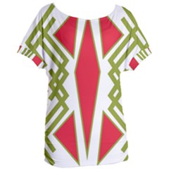 Abstract Pattern Geometric Backgrounds Women s Oversized Tee