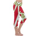 Abstract pattern geometric backgrounds Capri Yoga Leggings View3