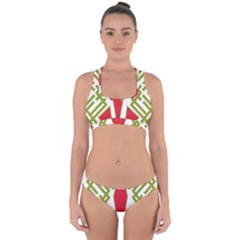 Abstract Pattern Geometric Backgrounds Cross Back Hipster Bikini Set by Eskimos