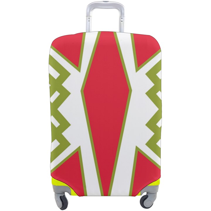 Abstract pattern geometric backgrounds Luggage Cover (Large)