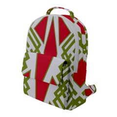 Abstract Pattern Geometric Backgrounds Flap Pocket Backpack (large) by Eskimos