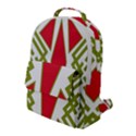 Abstract pattern geometric backgrounds Flap Pocket Backpack (Large) View1