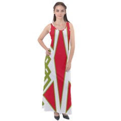 Abstract Pattern Geometric Backgrounds Sleeveless Velour Maxi Dress by Eskimos