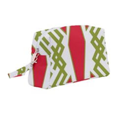 Abstract Pattern Geometric Backgrounds Wristlet Pouch Bag (medium) by Eskimos