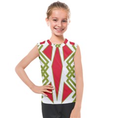 Abstract Pattern Geometric Backgrounds Kids  Mesh Tank Top by Eskimos