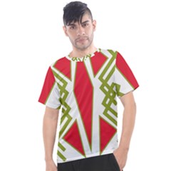 Abstract Pattern Geometric Backgrounds Men s Sport Top by Eskimos