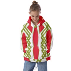 Abstract Pattern Geometric Backgrounds Kids  Oversized Hoodie by Eskimos