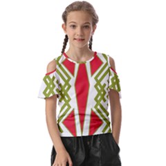 Abstract Pattern Geometric Backgrounds Kids  Butterfly Cutout Tee