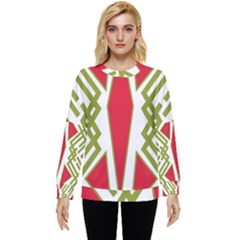 Abstract Pattern Geometric Backgrounds Hidden Pocket Sweatshirt