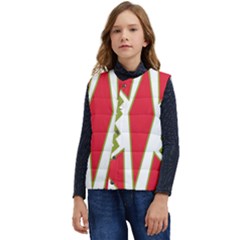 Abstract Pattern Geometric Backgrounds Kid s Short Button Up Puffer Vest	 by Eskimos