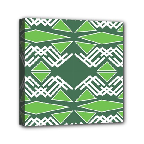 Abstract Pattern Geometric Backgrounds  Mini Canvas 6  X 6  (stretched) by Eskimos