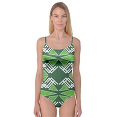 Abstract Pattern Geometric Backgrounds  Camisole Leotard  by Eskimos