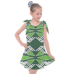 Abstract Pattern Geometric Backgrounds  Kids  Tie Up Tunic Dress by Eskimos