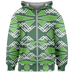 Abstract Pattern Geometric Backgrounds  Kids  Zipper Hoodie Without Drawstring by Eskimos