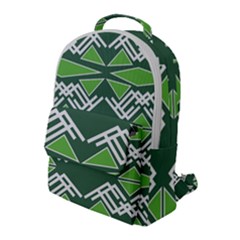 Abstract Pattern Geometric Backgrounds  Flap Pocket Backpack (large) by Eskimos