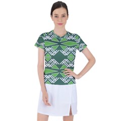 Abstract Pattern Geometric Backgrounds  Women s Sports Top by Eskimos