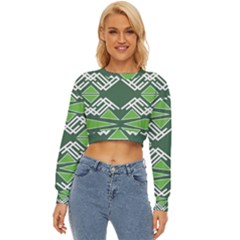 Abstract Pattern Geometric Backgrounds  Lightweight Long Sleeve Sweatshirt