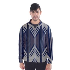 Abstract Pattern Geometric Backgrounds  Men s Windbreaker