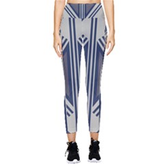 Abstract Pattern Geometric Backgrounds  Pocket Leggings 