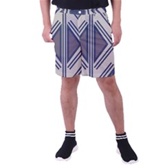 Abstract Pattern Geometric Backgrounds  Men s Pocket Shorts by Eskimos