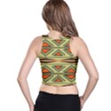 Abstract pattern geometric backgrounds Racer Back Crop Top View2