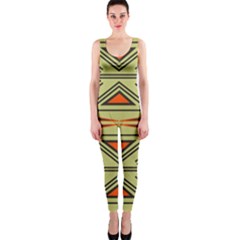 Abstract Pattern Geometric Backgrounds One Piece Catsuit by Eskimos