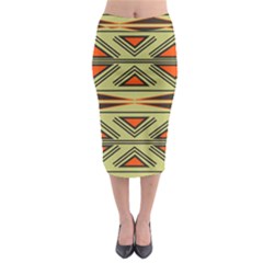 Abstract Pattern Geometric Backgrounds Midi Pencil Skirt by Eskimos