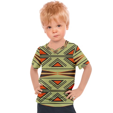 Abstract Pattern Geometric Backgrounds Kids  Sports Tee by Eskimos