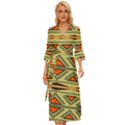 Abstract pattern geometric backgrounds Midsummer Wrap Dress View1